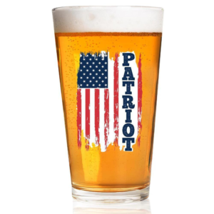 Lucky Shot™ - Americana Pint Glass - Patriot Flag